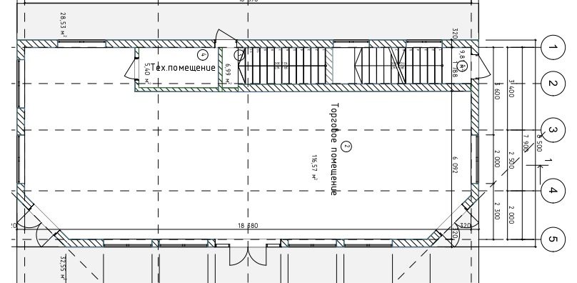 Магазин с офисными помещениями